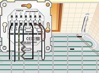 Подключение теплого пола к терморегулятору: инструктаж по электротехнических работам