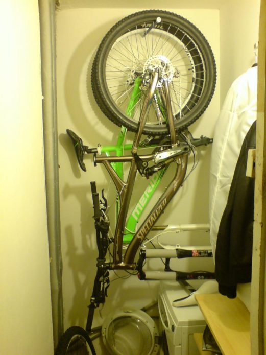 Хранение велосипеда в шкафу