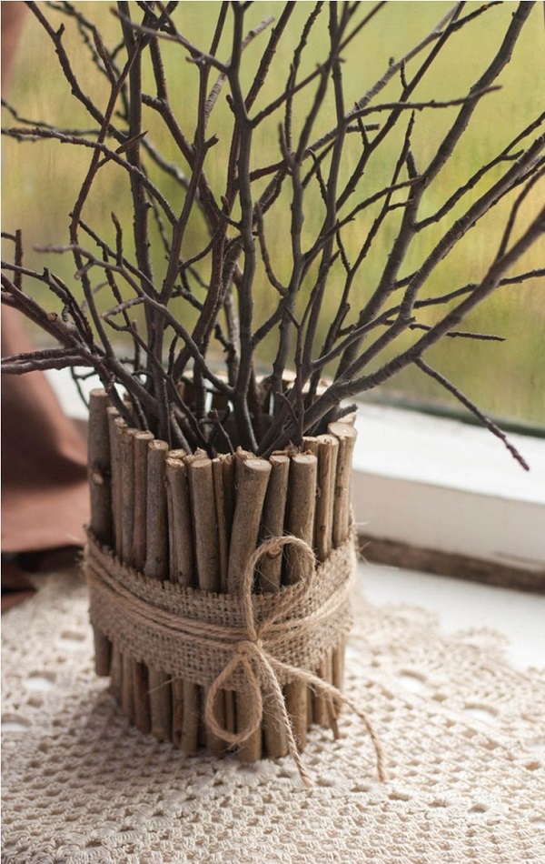 Лес в интерьере: 10 идей декора из веток дерева
